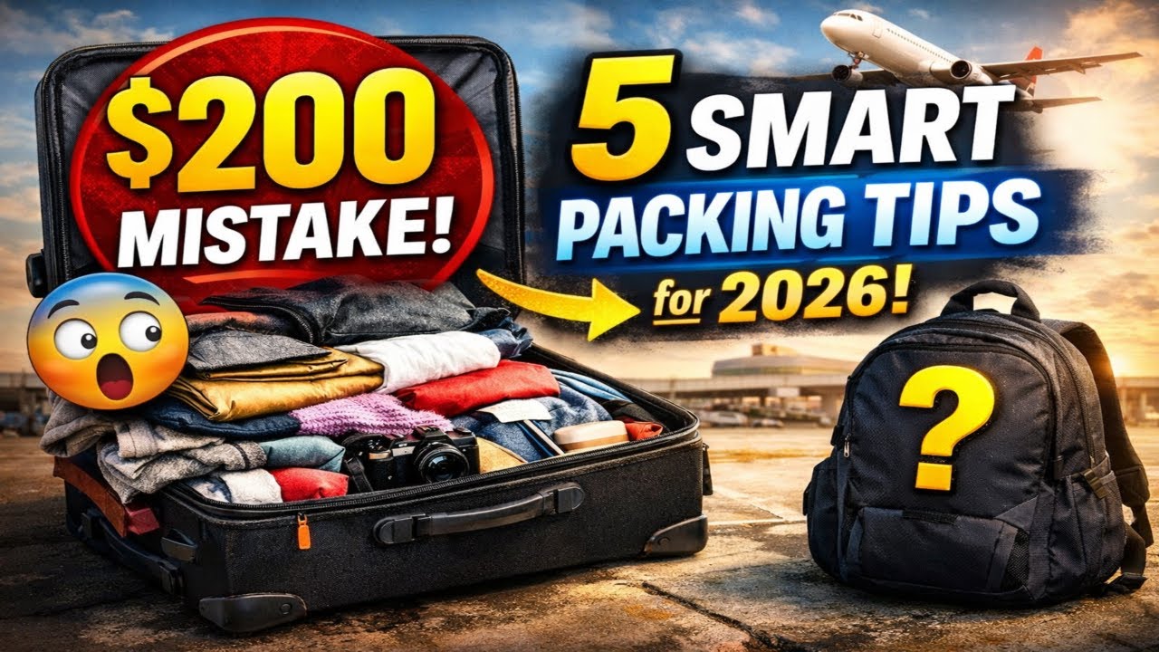 Packing Mistake #1 Costs $200! 5 Smart Packing Tips for 2026 🎒