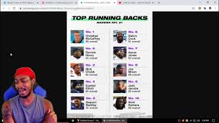Reacting to Madden NFL 21 TOP RUNNING BACKS LIST | WTF?!?