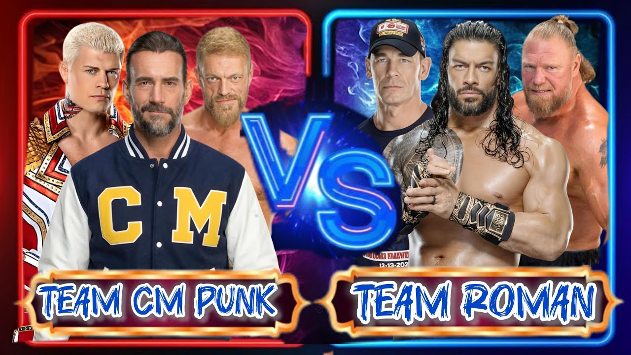 wwe 2k25-Team Roman VS Team CM Punk | WWE 2k25 Tag Team Match |