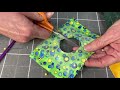 Quilt tutorial for easy appliqué circles and how to do reverse appliqué for quilting