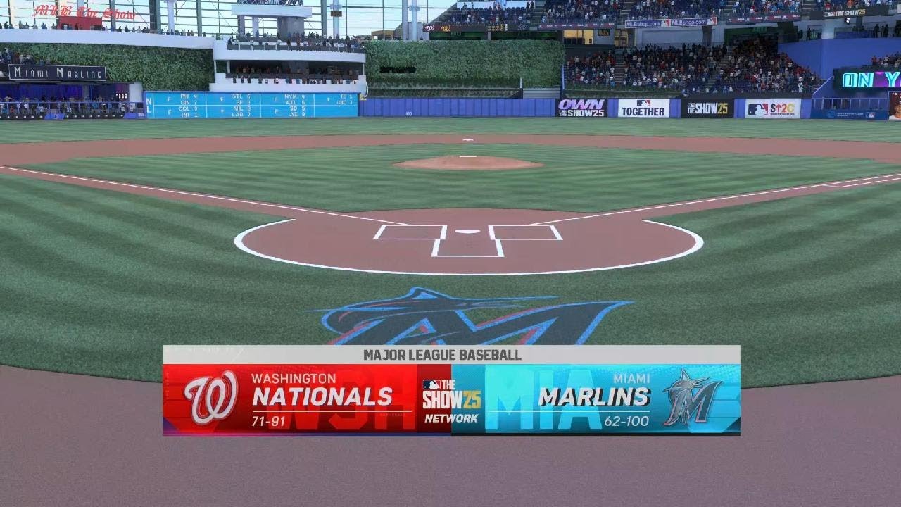 MLB The Show 25 Washington nationals vs miami marlins 