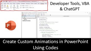 Make Animations in PowerPoint using VBA Codes and ChatGPT