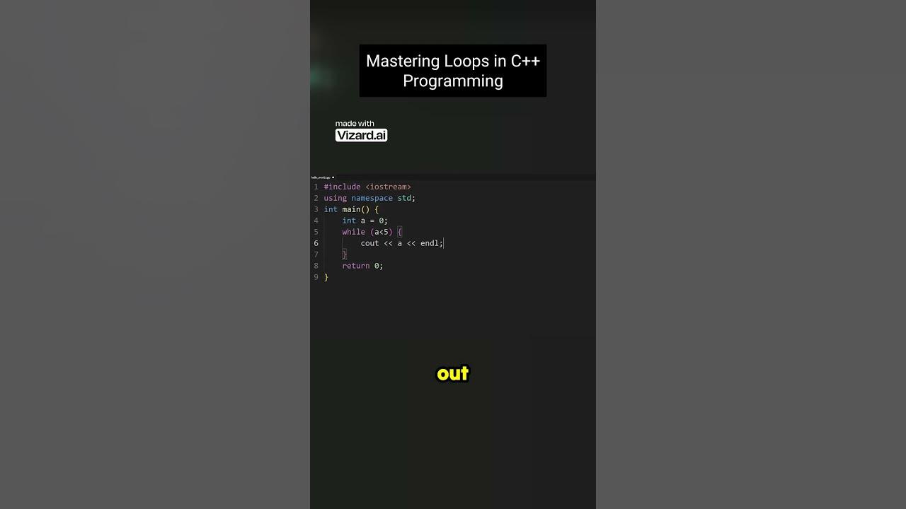 Mastering Loops in #C++Programming - YouTube