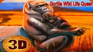 🦍👍Gorilla Wild Life Quest-Поиск дикой жизни Горилла-By WonderAnimals-Android screenshot 1
