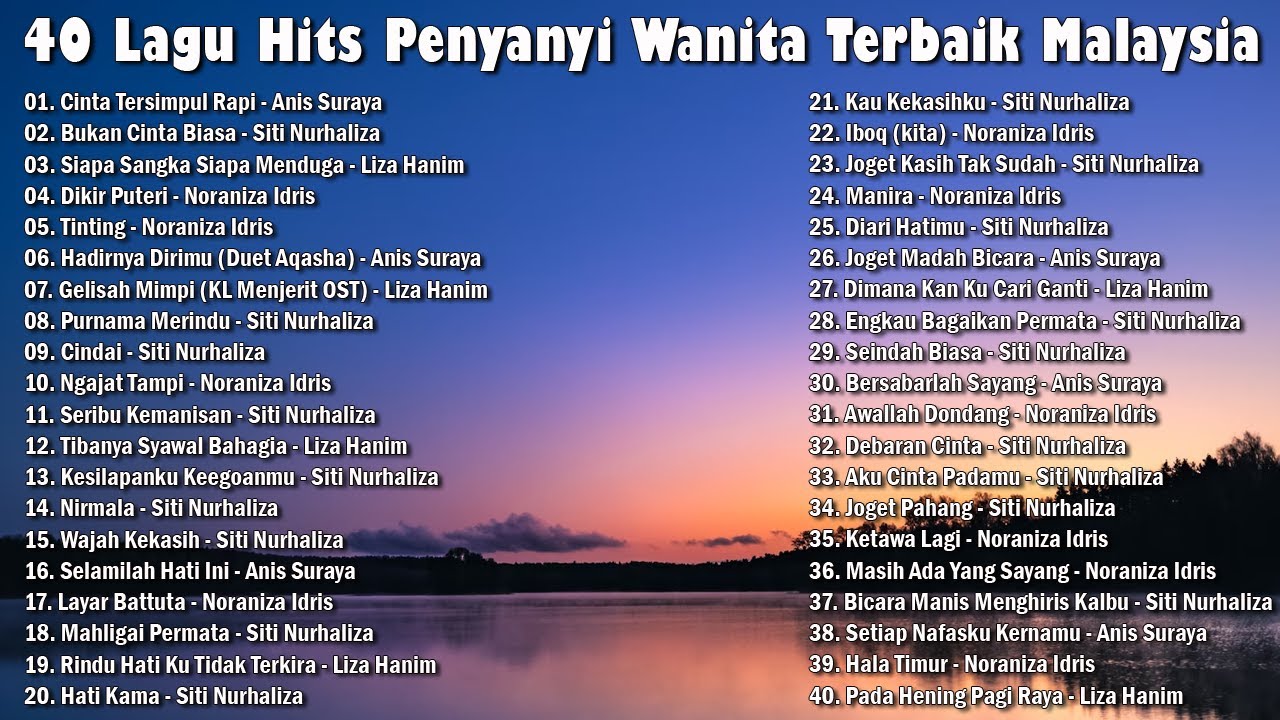Koleksi Hits Penyanyi Wanita 90an Popular | Lagu Jiwang Penyanyi Wanita 90an Hits