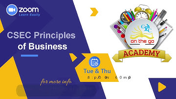 CSEC Principles of Business Unit 1.1 (Class Playback)