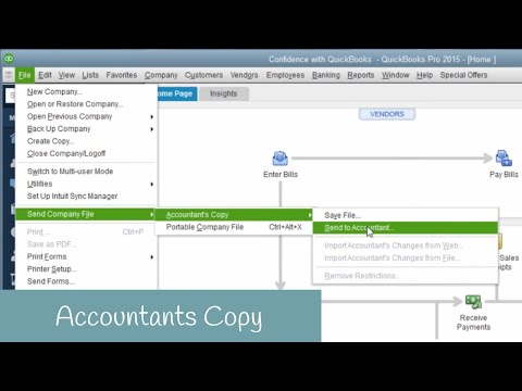 Video: Hoe maak ik een accountantskopie in QuickBooks?