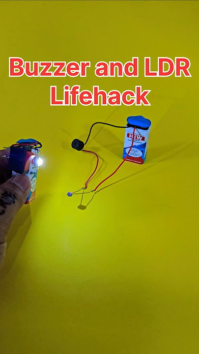 Buzzer and LDR Lifehack 😎 Simple Project With LDR & Buzzer #diy #shrots #ytshorts