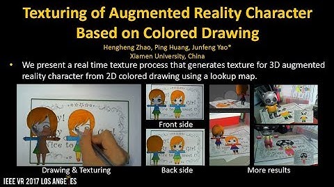 Texturing of Augmented Reality Character Based on Colored Drawing