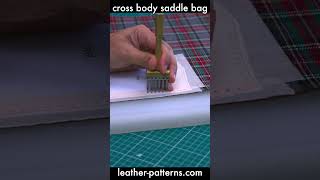 CROSS BODY SADDLE BAG DIY #handmade #leathercrafter #leather