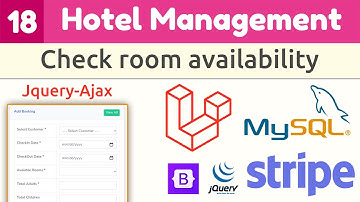 Laravel Full Course - Hotel Management System #18|Check room availability|Laravel Jquery Ajax