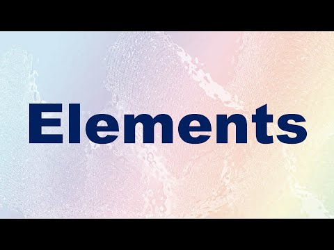 Video: Hva betyr elementer?