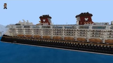 Epic Minecraft Disney Magic Cruise Ship With FULL Interior Tour Part 2