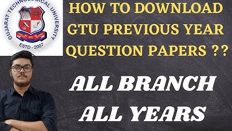 How to Download GTU Previous year Question paper ?? All branch | All years |DIPLOMA |BE |B.pharm