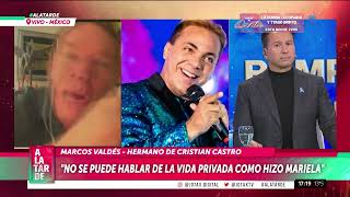 💥 Ahora: habla el hermano de Cristian Castro sobre la separación con Mariela Sánchez