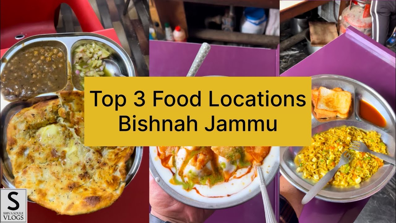 Top 3 Famous Breakfast Place Bishnah in Jammu Kashmir | Street Food India | Shiva Soule