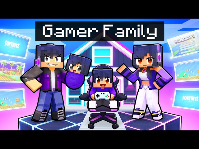 Having a GAMER FAMILY in Minecraft! class=