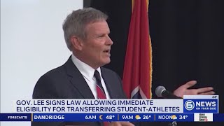 Gov. Lee signs bill easing transfer rules for high school athletes