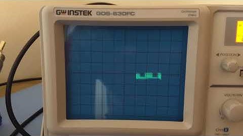 Reading ASCII Character ROM on Analog Oscilloscope using Z-axis Modulation