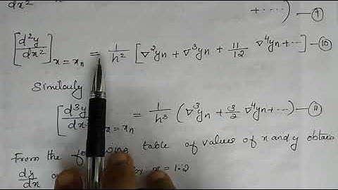 সংখ্যাসূচক পার্থক্য-নিউটনের পশ্চাদমুখী সূত্র