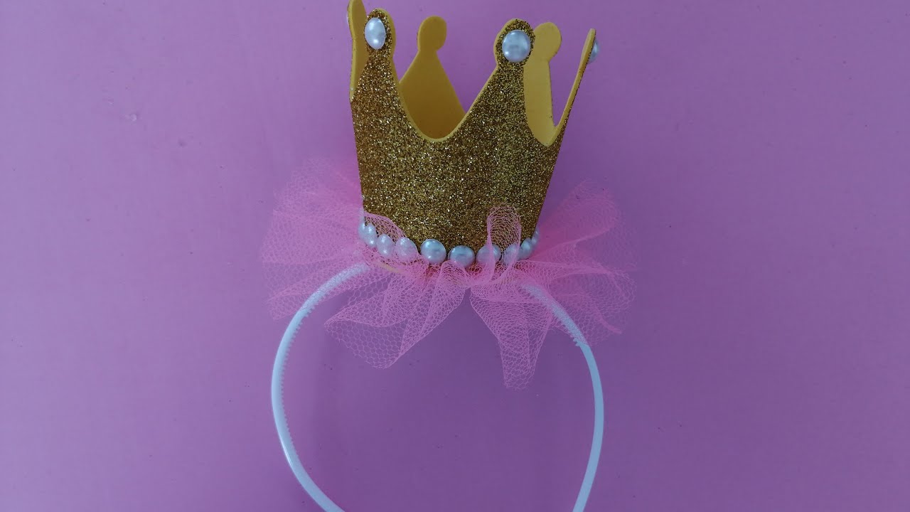COMO HACER DIADEMA DE CORONA / CROWN HEADBAND