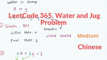 【BFS & Math】LeetCode 365. Water and Jug Problem 中文解释 Chinese Version