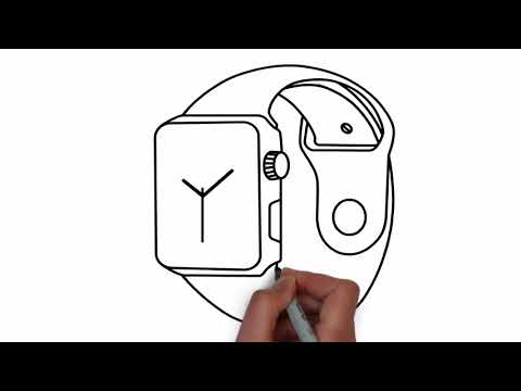 How to draw watch || how to draw a clock smart watch