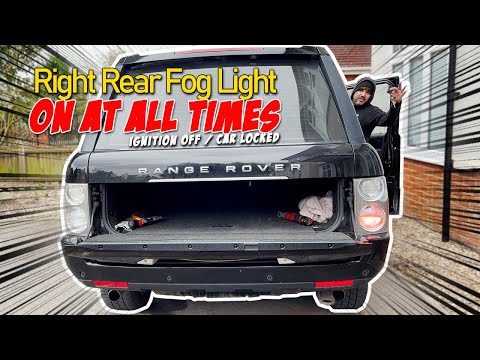 57 Range Rover L322 Rear Right Fog Light on At all Times