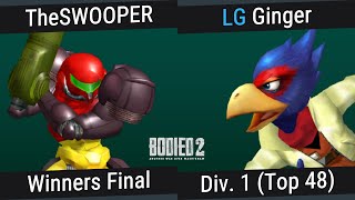 TheSWOOPER vs Ginger - Winners Finals - Samus vs Falco - Bodied 2: Another War Over Washtenaw