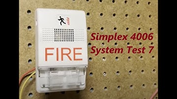 Simplex 4006 System Test 7