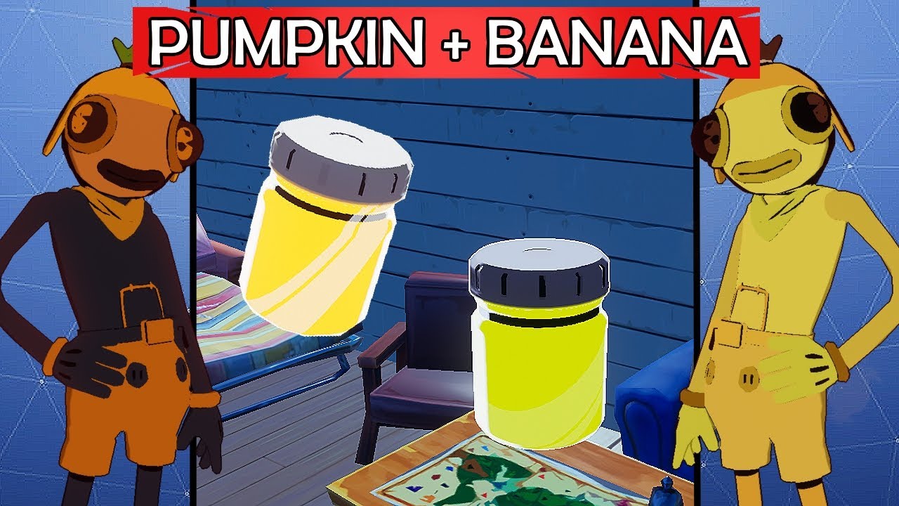 Pumpkin Orange & Banana Yellow COLOR BOTTLE Locations Fortnite YouTube