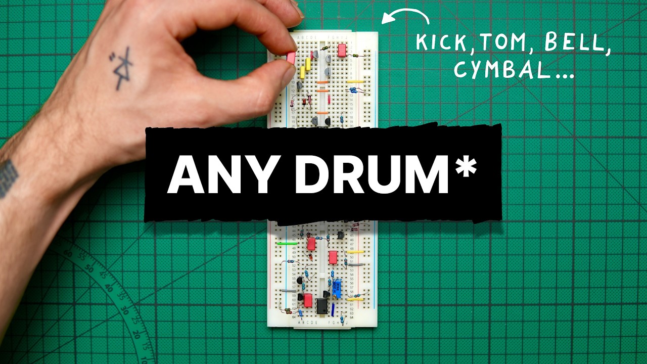 This analog circuit can sound like any drum This analog circuit can sound like any drum