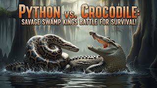 Python vs. Crocodile: Savage Swamp Kings Battle for Survival!