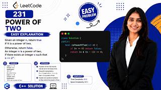 LeetCode 231 - Power of Two | Easy C++ Solution ⚡