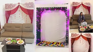DIY Wedding backdrop | ദുപ്പട്ട\ഷാൾ Dupatta\Shawl  | Lockdown Quarantine wedding | Unikalliq