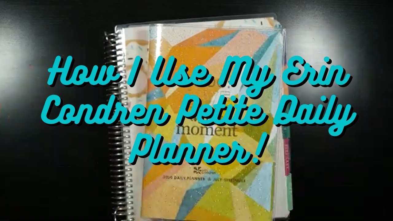 How I Use My Erin Condren Petite Daily Planner!
