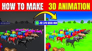 How to make Animal Fountain Crossing Animations in Blender Course | Live Class screenshot 5