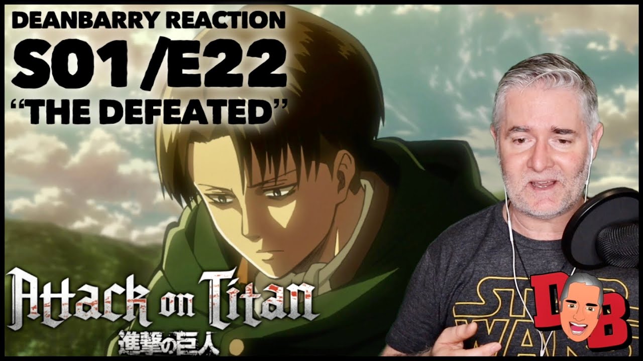 Attack On Titan S01/E22 “The Defeated” REACTION - YouTube
