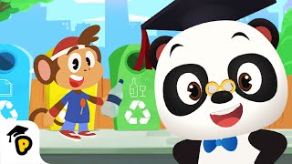 Which bin should Bip use? | Learn about Recycling | Kids Learning Cartoon | Dr. Panda TotoTime S1 screenshot 4