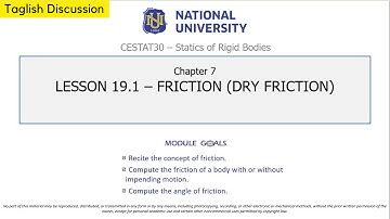Statics of Rigid Bodies - Friction (Dry Friction)