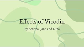 Effects of Vicodin