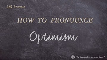 How to Pronounce Optimism (Real Life Examples!)