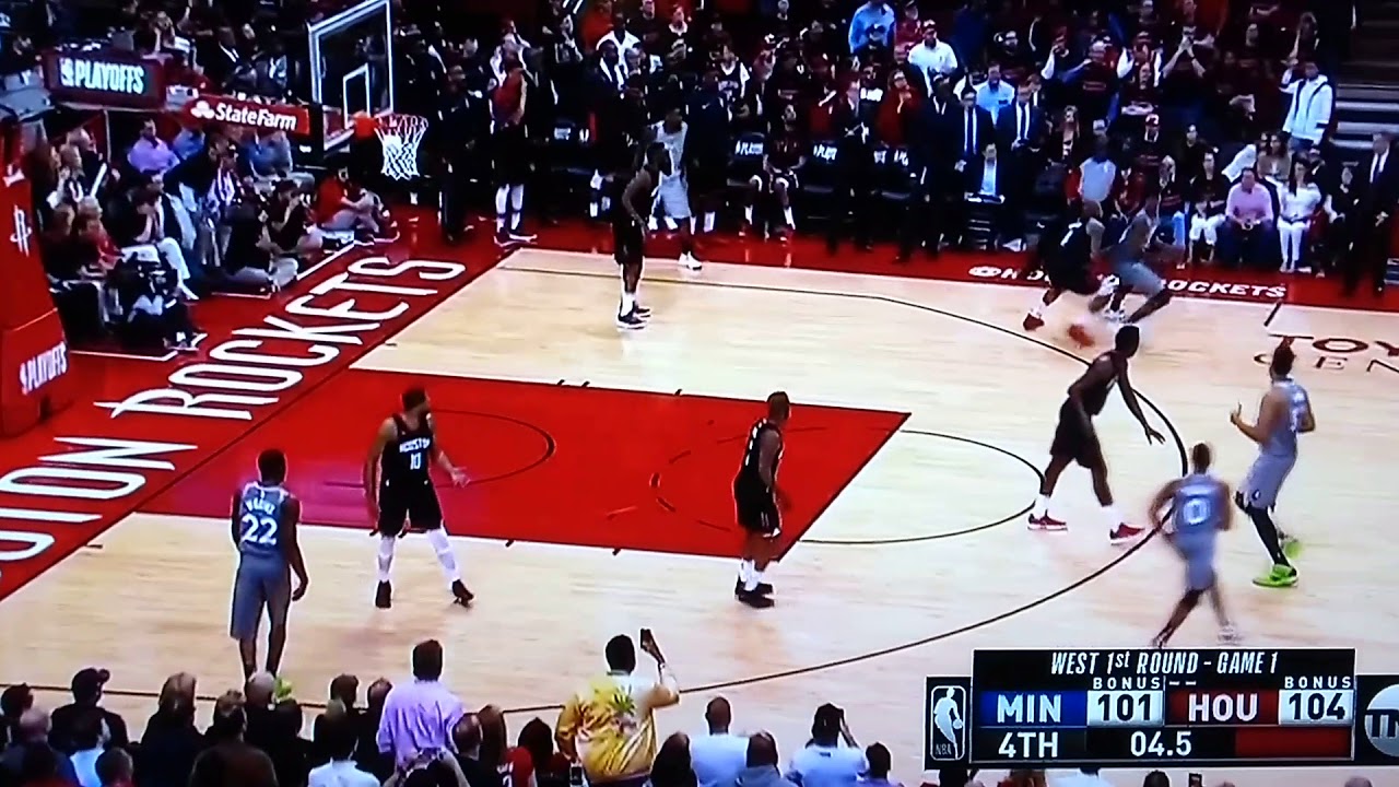 Unsuccessful Last Attempt By Jimmy Butler (Houston vs. Minnesota Game 1