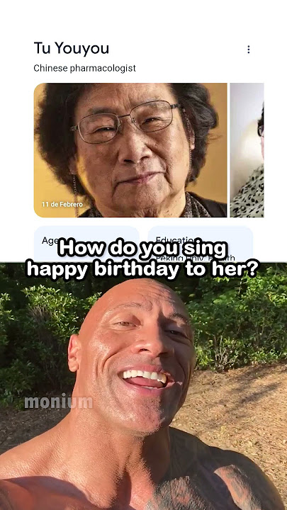 Happy birthday to Tu Youyou