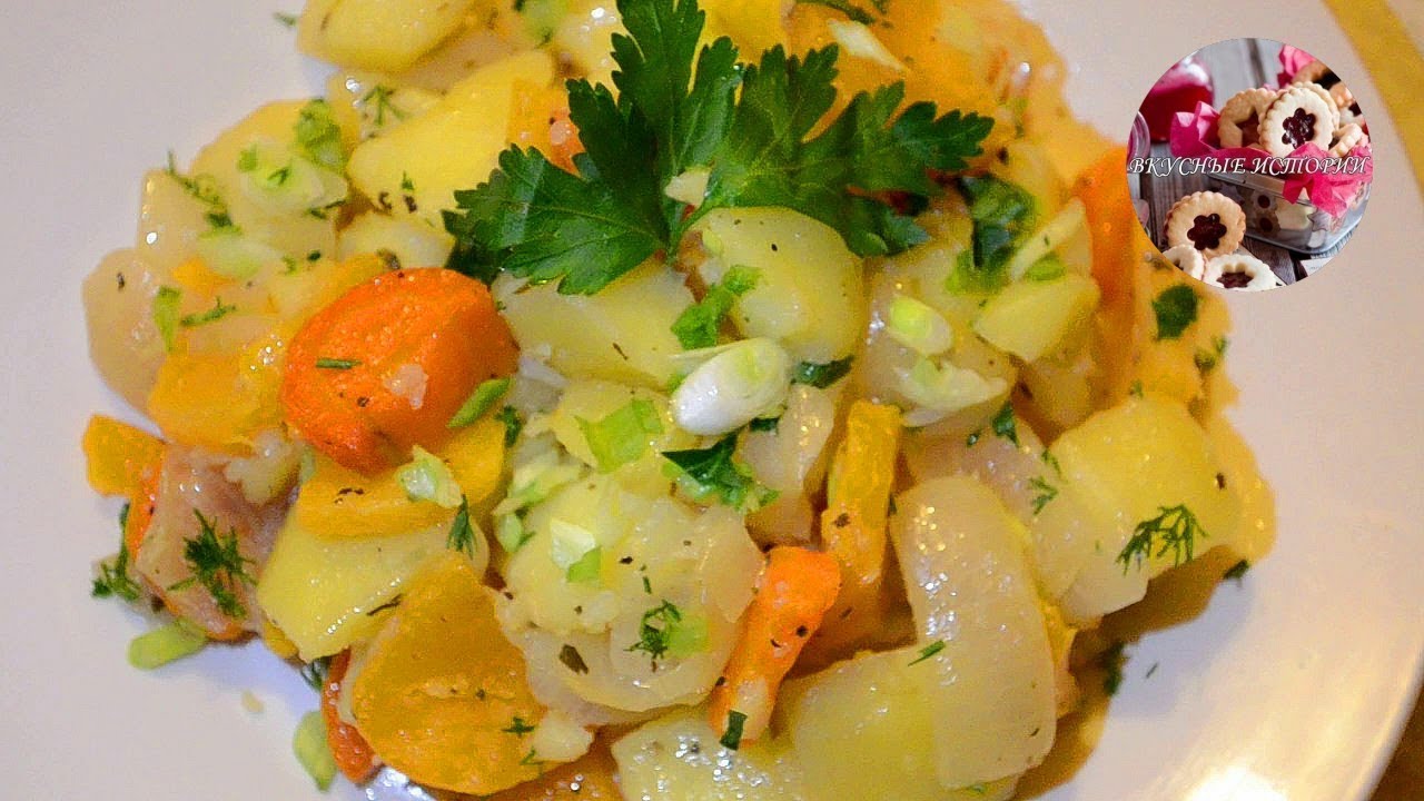 Репа запеченная в духовке с Овощами