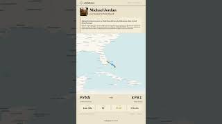 Michael Jordan flies MYNN → KPBI (35m)