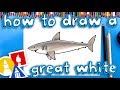 How To Draw A Great White Shark