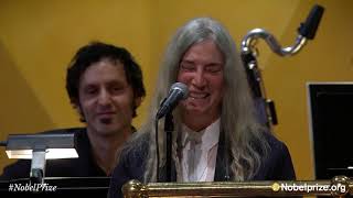 Patti Smith performs Bob Dylan's A Hard Rain's A Gonna Fall   Nobel Prize Award Ceremony 2016