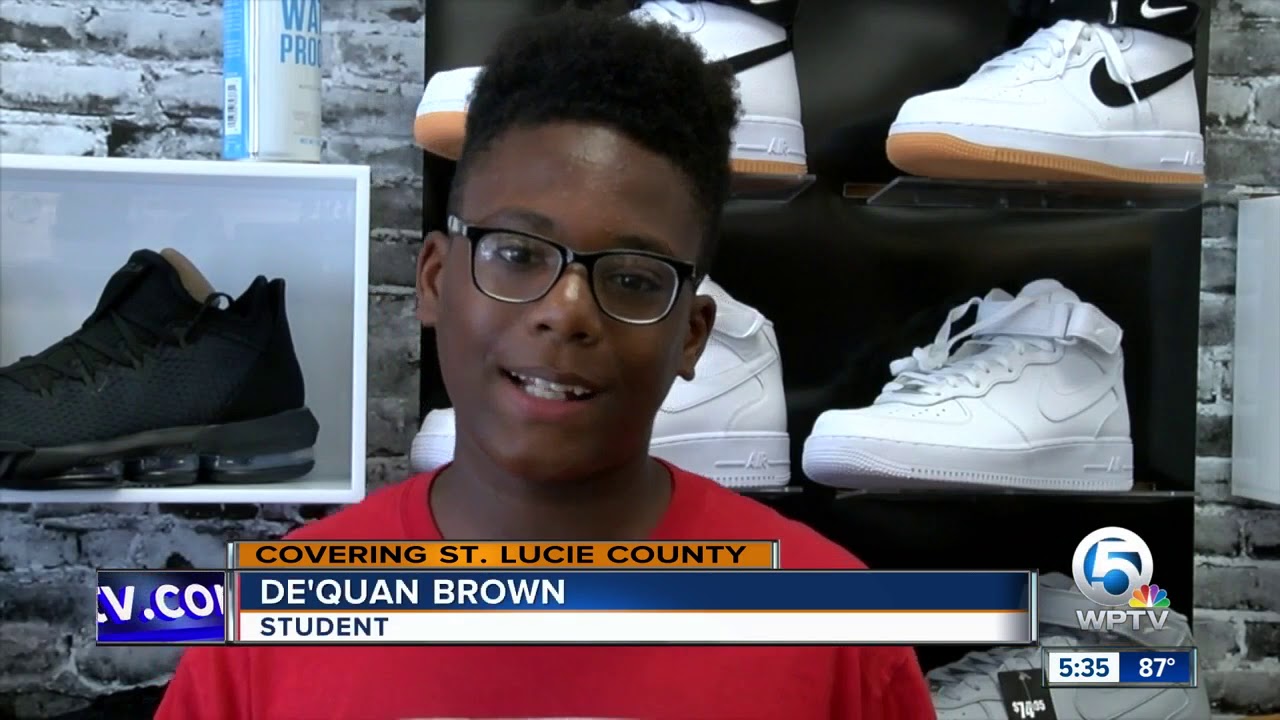 vero beach weather Firefighters helping students with new shoes for school