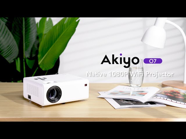 Proyector Bluetooth portátil 4K: AKIYO O7 Proyector Cine en Casa